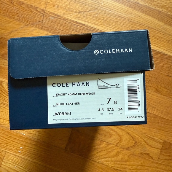 NWT!! Cole Haan Emory 40mm Bow Wedge size 7B - Picture 7 of 8